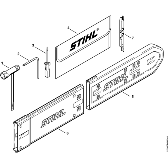 Tools & Extras Assembly for Stihl MS360 Chainsaws