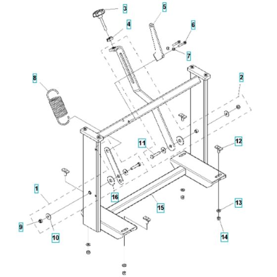 Arm Assembly for Husqvarna MS 360 G