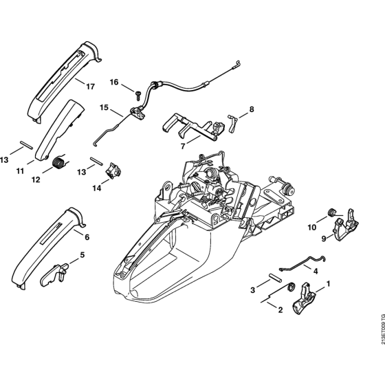 Throttle control Assembly for Stihl MS361 MS361C Chainsaws