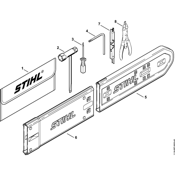 Tools & Extras Assembly for Stihl MS380 Chainsaws