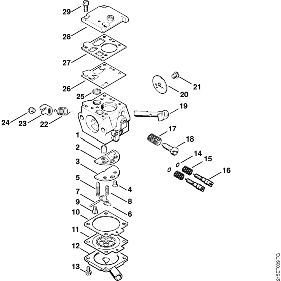 Carburetor Bing 48A101 (50.2008) Assembly for Stihl MS381 Chainsaws