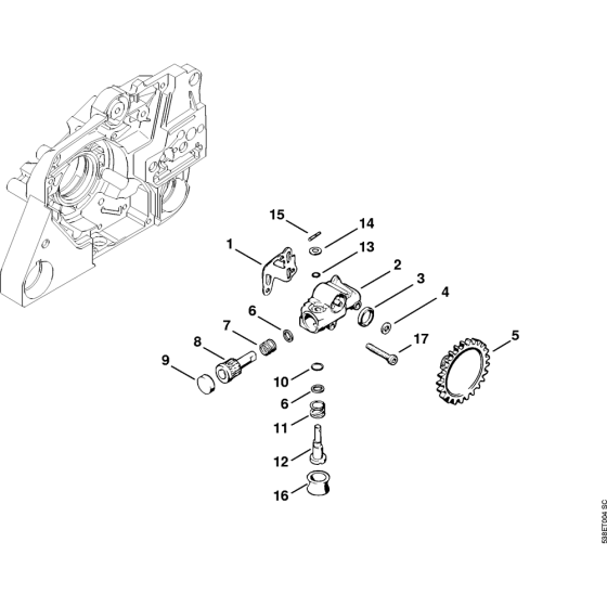 Oil pump Assembly for Stihl MS381 Chainsaws