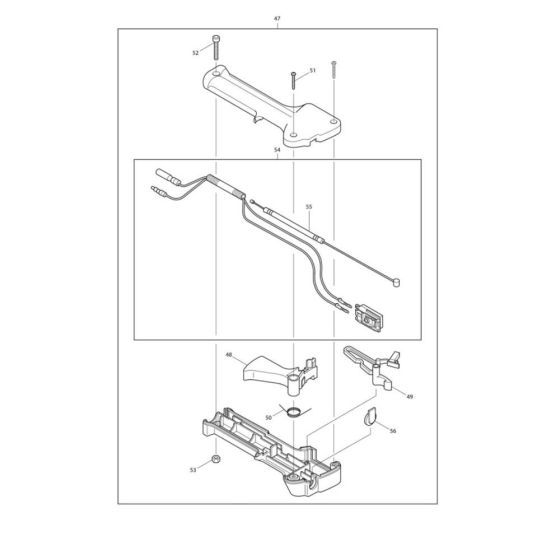 Lever Assembly for Makita MS4211