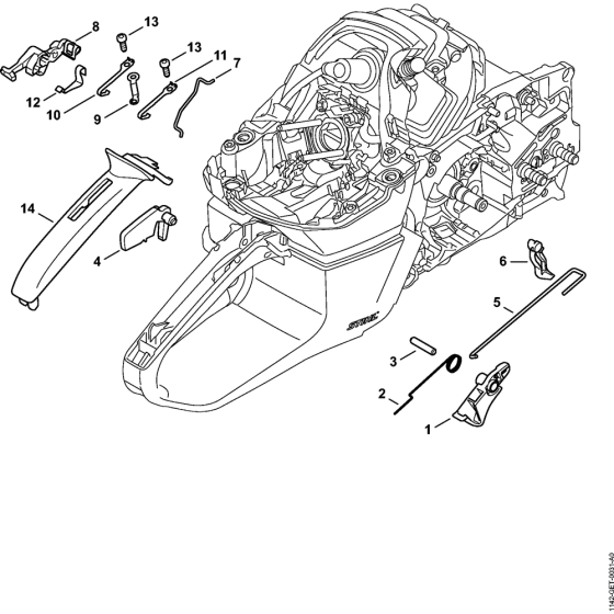 Throttle control Assembly for Stihl MS462 MS62C Chainsaws