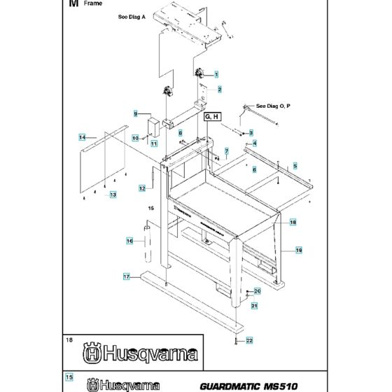 Frame Assembly for Husqvarna MS 510
