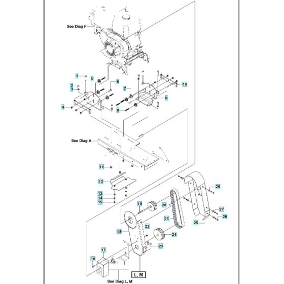 Pulleys & Belts for MS 510