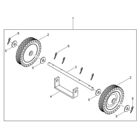 Wheel Assembly for Wacker MS54