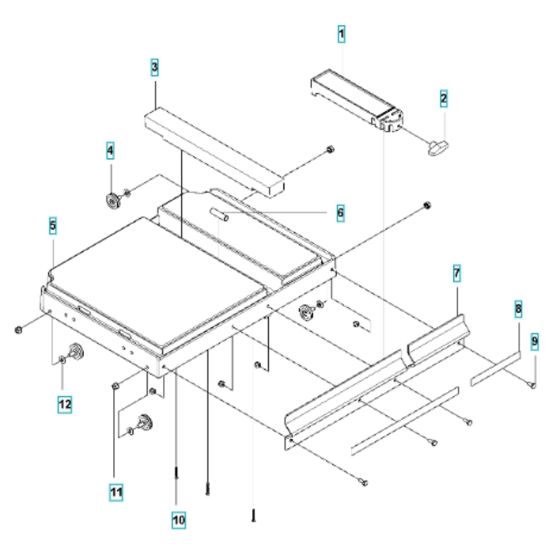Cart Assembly for Husqvarna MS 610
