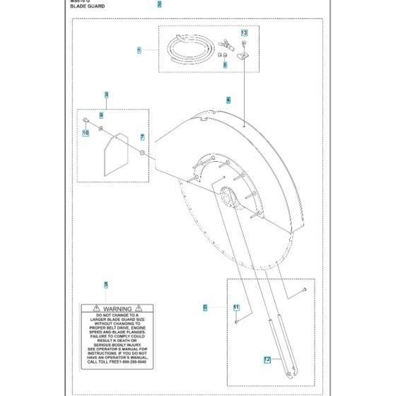 Blade Guard for Husqvarna MS 610 G