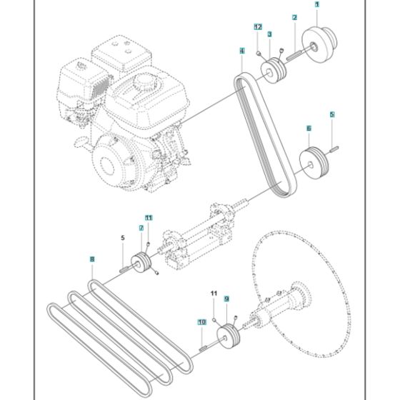 Pulley Assembly for Husqvarna