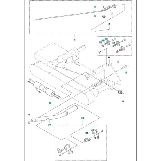 Throttle Control for Husqvarna MS 610 G