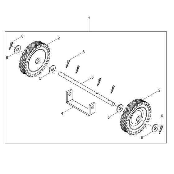 Wheel Assembly for Wacker MS62