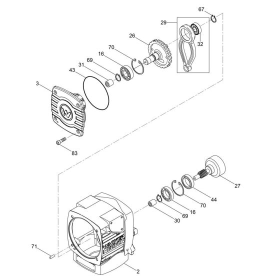 Crankcase Assembly for MS64