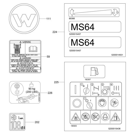 Decals for Wacker MS64