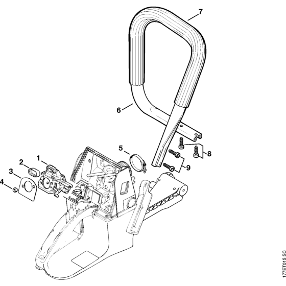 Handlebar Assembly for Stihl MS640 Chainsaws