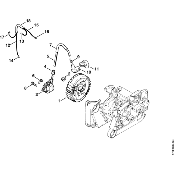 Ignition system Assembly for Stihl MS640 Chainsaws