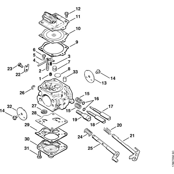 Carburetor WJ-76 Assembly for Stihl MS650 Chainsaws