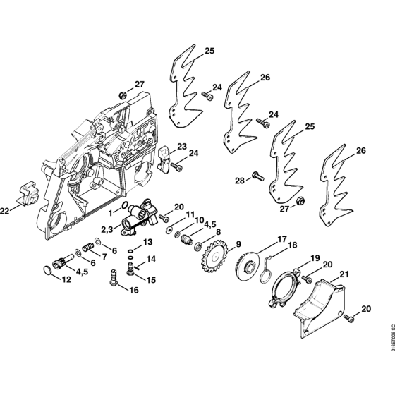 Oil pump Assembly for Stihl MS880 Chainsaws