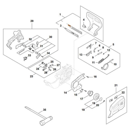 Hand Guard for Stihl MSA190 T