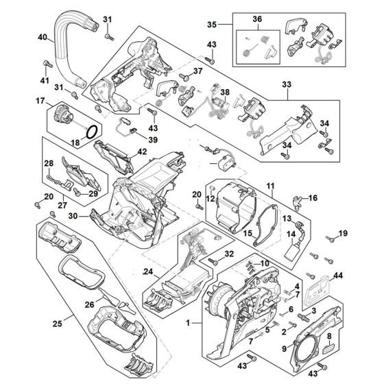 Motor, Handle Housing for Stihl