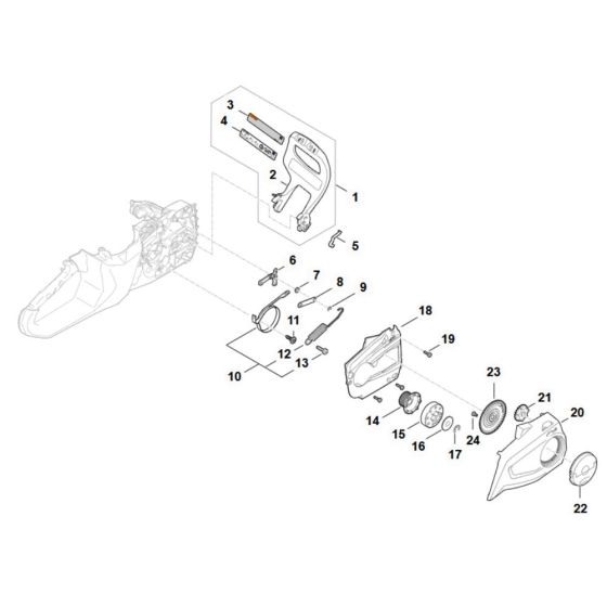 Hand Guard for Stihl MSA80 C