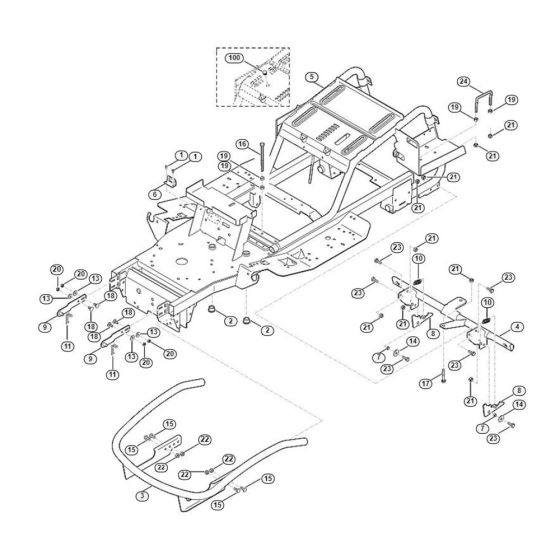 Frame  for Stihl/ Viking MT 5097.0 Ride on Mowers