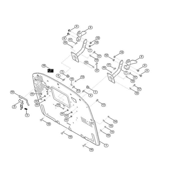 Back Panel  for Stihl/ Viking MT 5097.1 Z Ride on Mowers