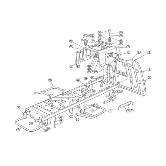 Frame for Stihl/ Viking MT 540 Ride on Mowers