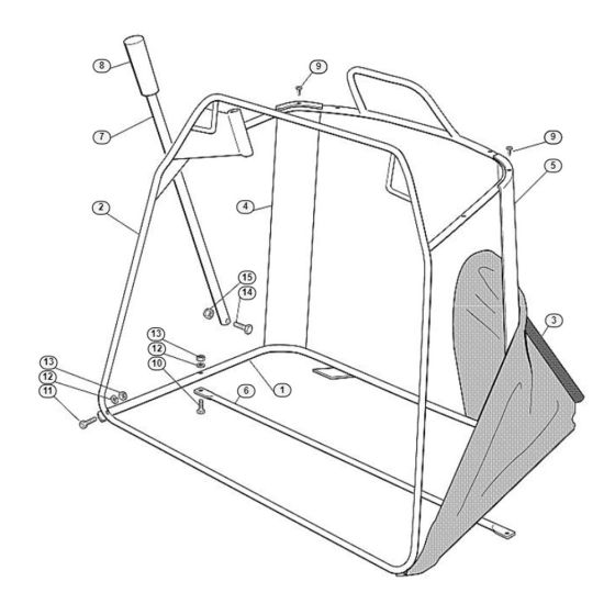 Grass Catcher Bag-1 for Stihl/ Viking MT 585 Ride on Mowers