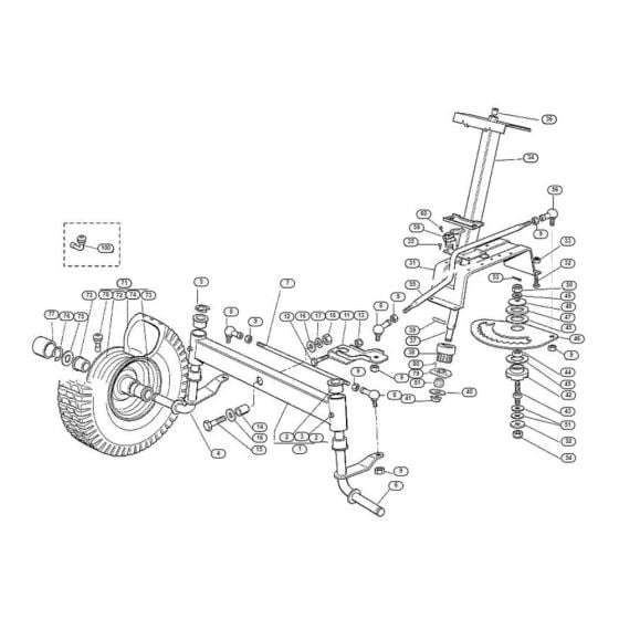 Steering for Stihl/ Viking MT 585 Ride on Mowers