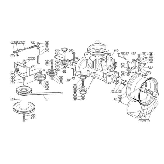 Gearbox for Stihl/ Viking MT 585 Ride on Mowers