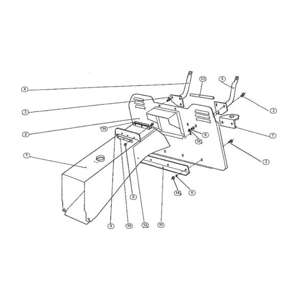 Grass Catcher Bag Support  for Stihl/ Viking MT 640 (1996) Ride on Mowers