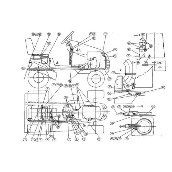 Electric Equipment  for Stihl/ Viking MT 640 (1996) Ride on Mowers