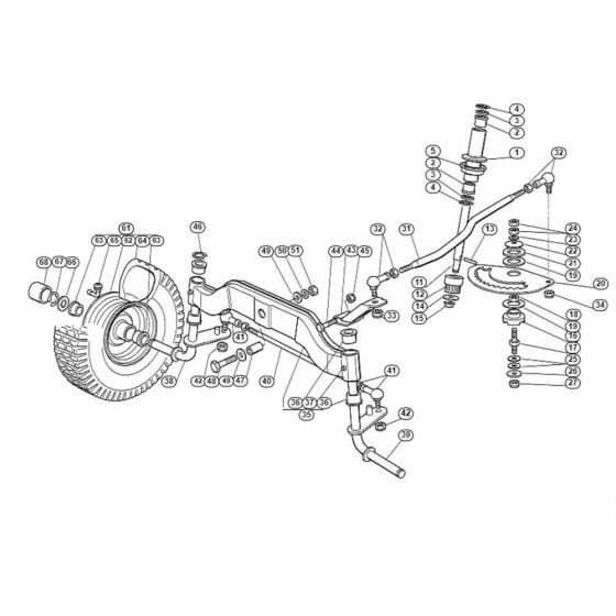 Steering for Stihl/ Viking MT 740 Ride on Mowers