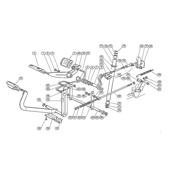 Brake and Gearbox Control for Stihl/ Viking MT 780 (1999) Ride on Mowers