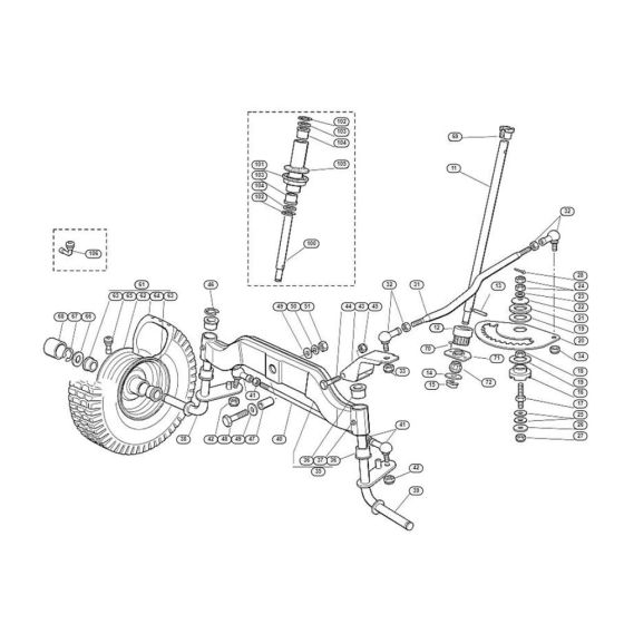 Steering for Stihl/ Viking MT 785 Ride on Mowers