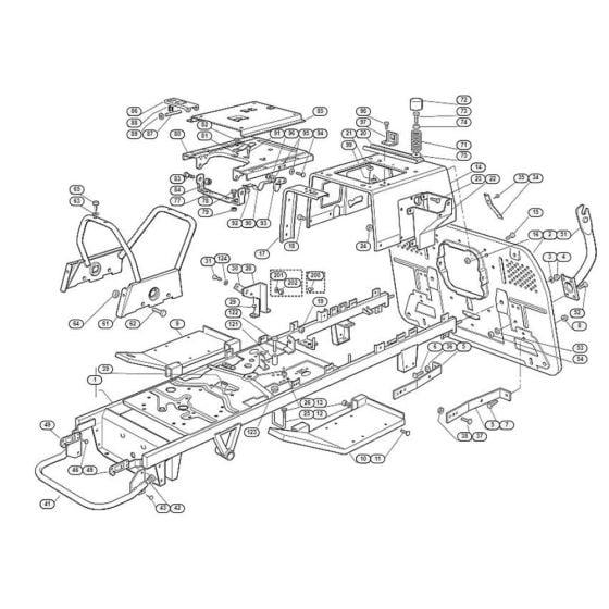 Frame for Stihl/ Viking MT 795 Ride on Mowers