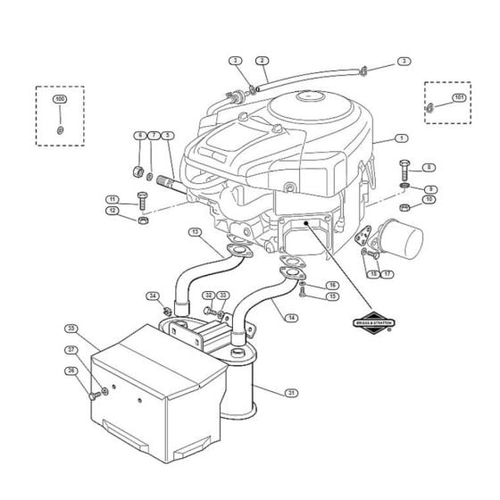 Engine  for Stihl/ Viking MT 795 Ride on Mowers