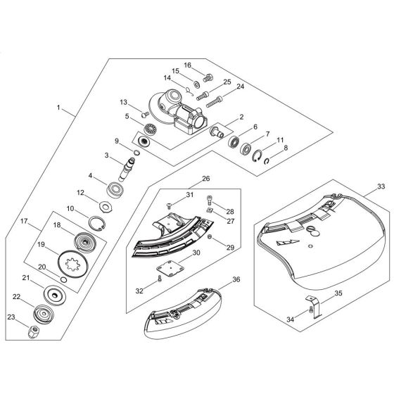 Gear Case & Shield for ECHO