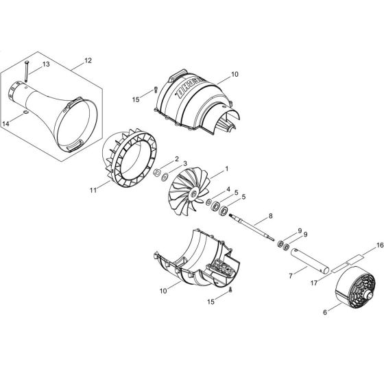 Fan Case for ECHO MTA-PB