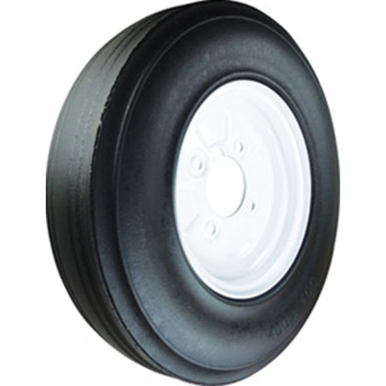 Cushion Rubber Tyre c/w Pressed Steel Centre & Roller Bearing Wheel Only