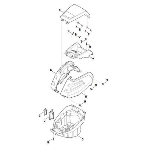 Housing Assembly for Stihl MVC 600.1 X