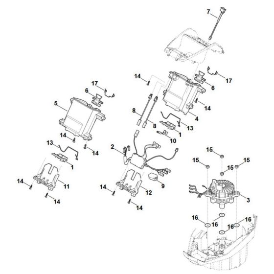 Battery Bracket for Stihl MVP 600.0