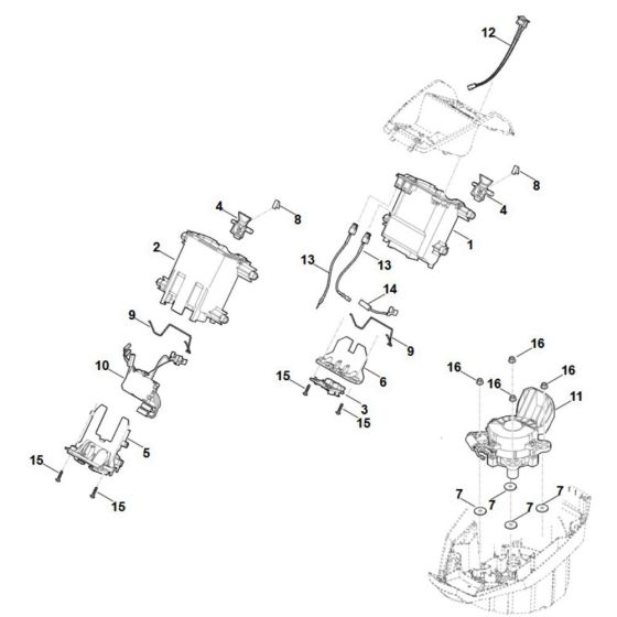 Battery Bracket for Stihl MVP 600.1