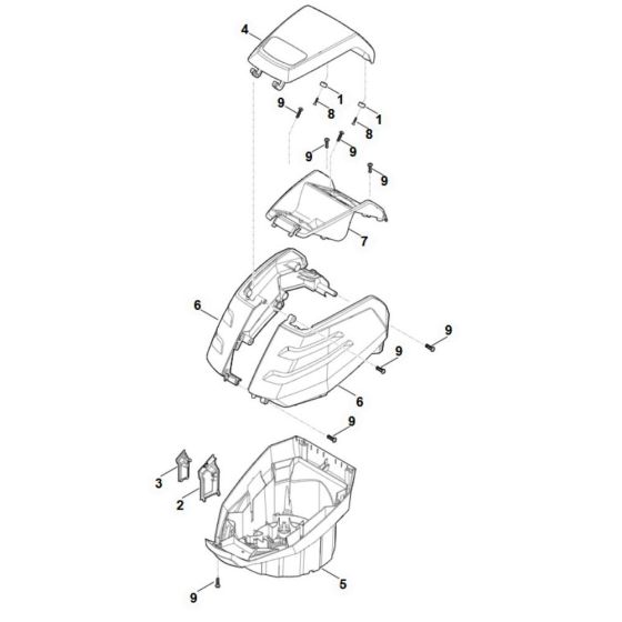 Housing Assembly for Stihl MVP 600.1