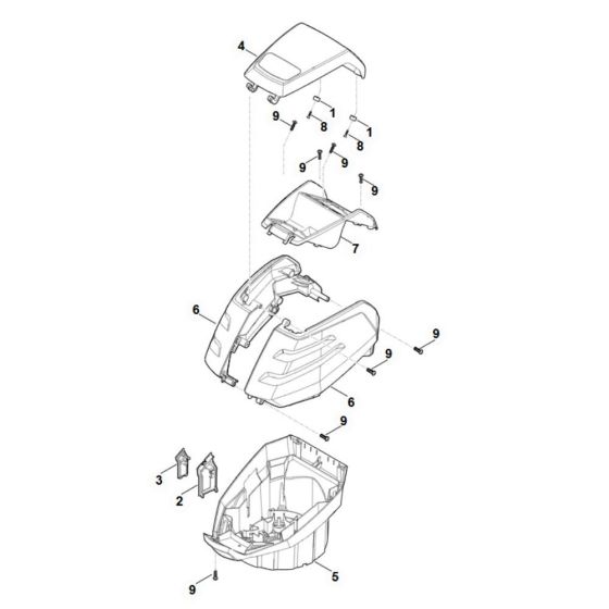 Housing Assembly for Stihl MVP 600.1