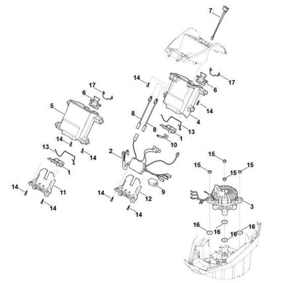 Battery Bracket for Stihl MVP 850.0