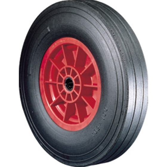 Cushion Rubber Tyre c/w Polypropylene Centre & Roller Bearing Wheel Only