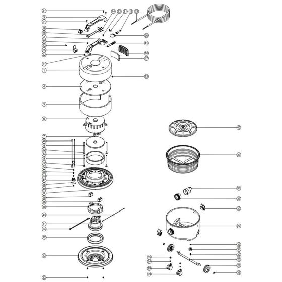 Numatic AVQ250 Vacuum Assembly