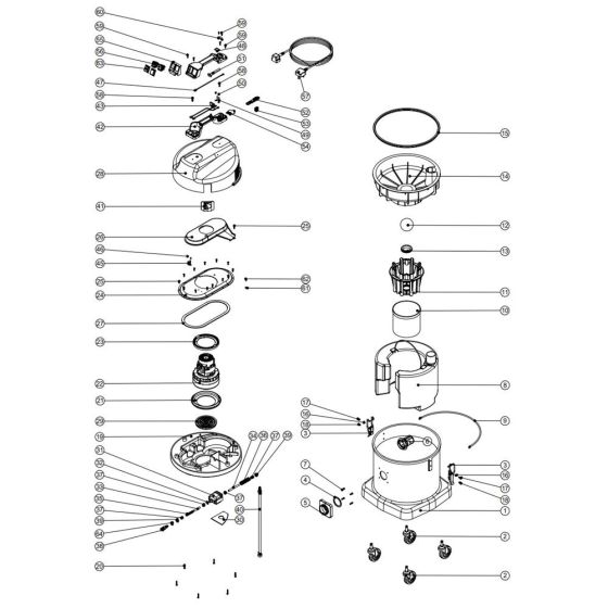 Numatic CT570 Assembly